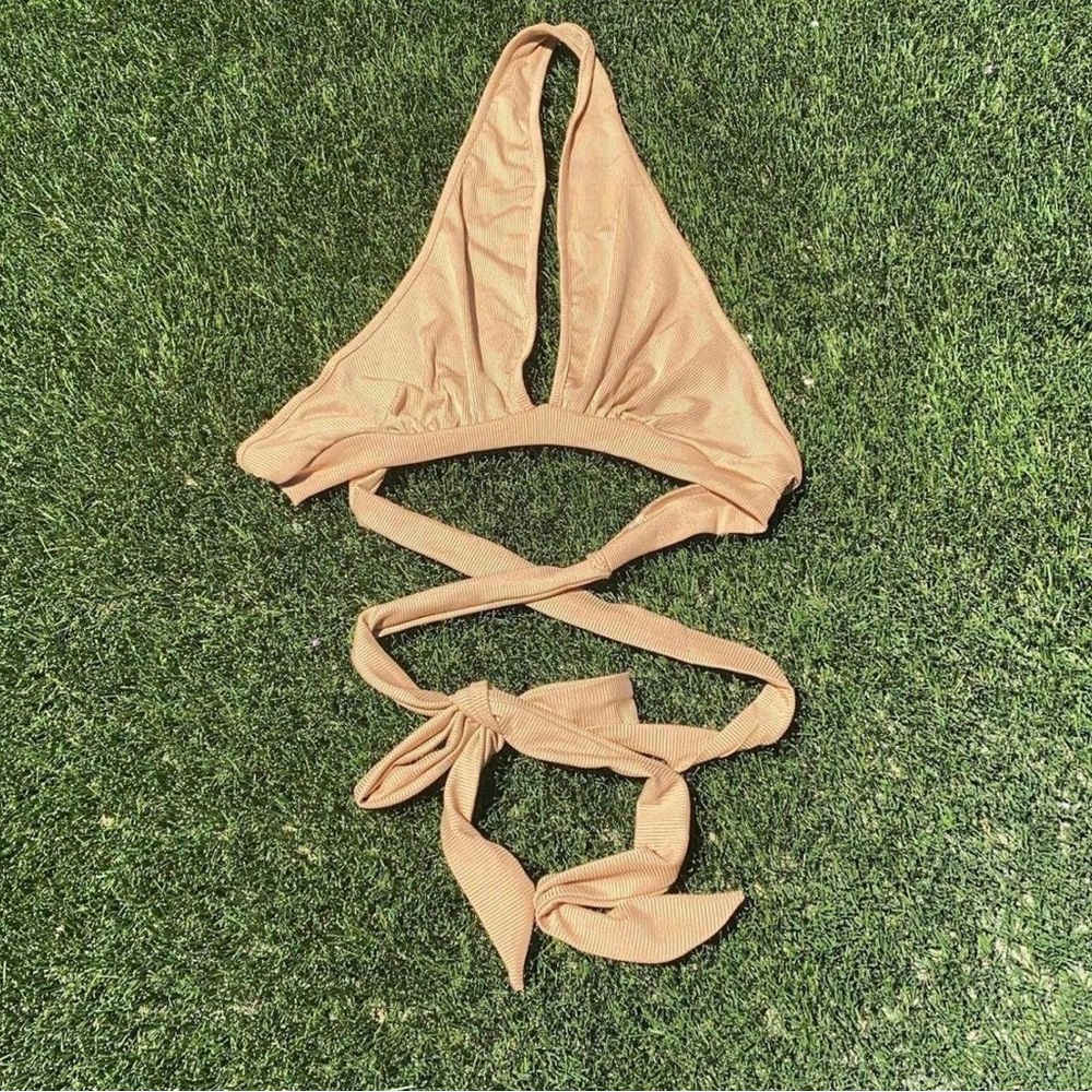 Shein Tan Halter Top